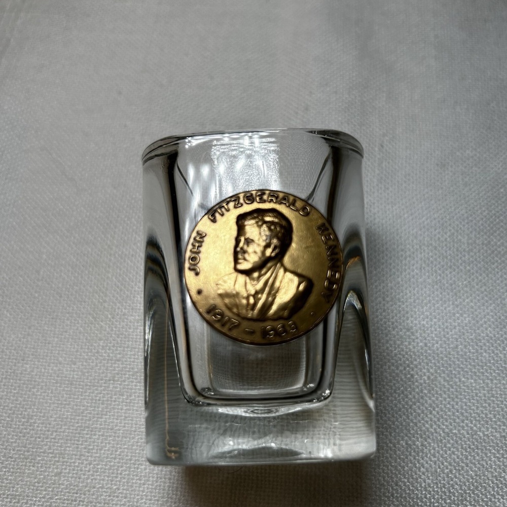 Vintage President John Fitzgerald‎ Kennedy Shot Glass JFK Collectors 1917-1963